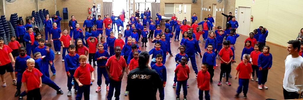 Students enjoying a Dance For Schools workshop